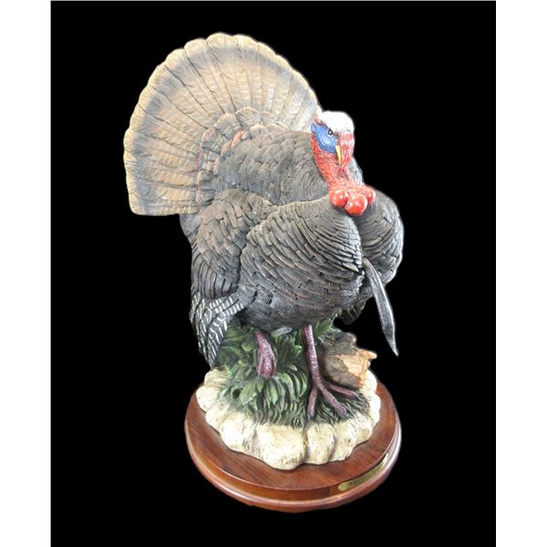 NWTF Resin Gobbler Statue- "Morning Majesty"- 2198/2300- 18"X 10.5"