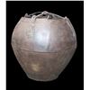 Image 1 : Vintage Large Industrial Iron Bucket Used For Mining- Riveted- 22" X 24"