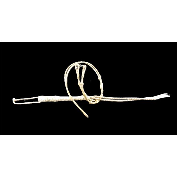 Braided Rawhide Roping Reins- 72"- Braided Rawhide Quirt- 32"