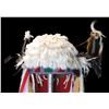 Image 2 : Contemporary Beaded Native Headdress With Ermine And Ribbon Drops- 34"