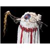 Image 5 : Contemporary Beaded Native Headdress With Ermine And Ribbon Drops- 34"