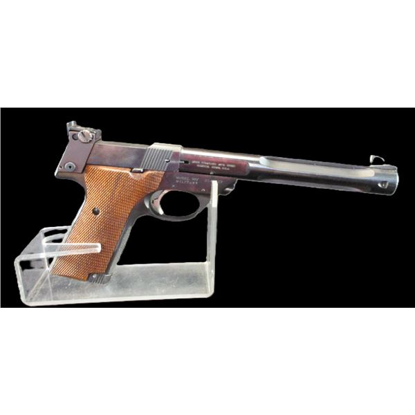 High Standard Model Supermatic Trophy Semi-Automatic Pistol- .22 LR- 7  Fluted Barrel- Model 107 Mil