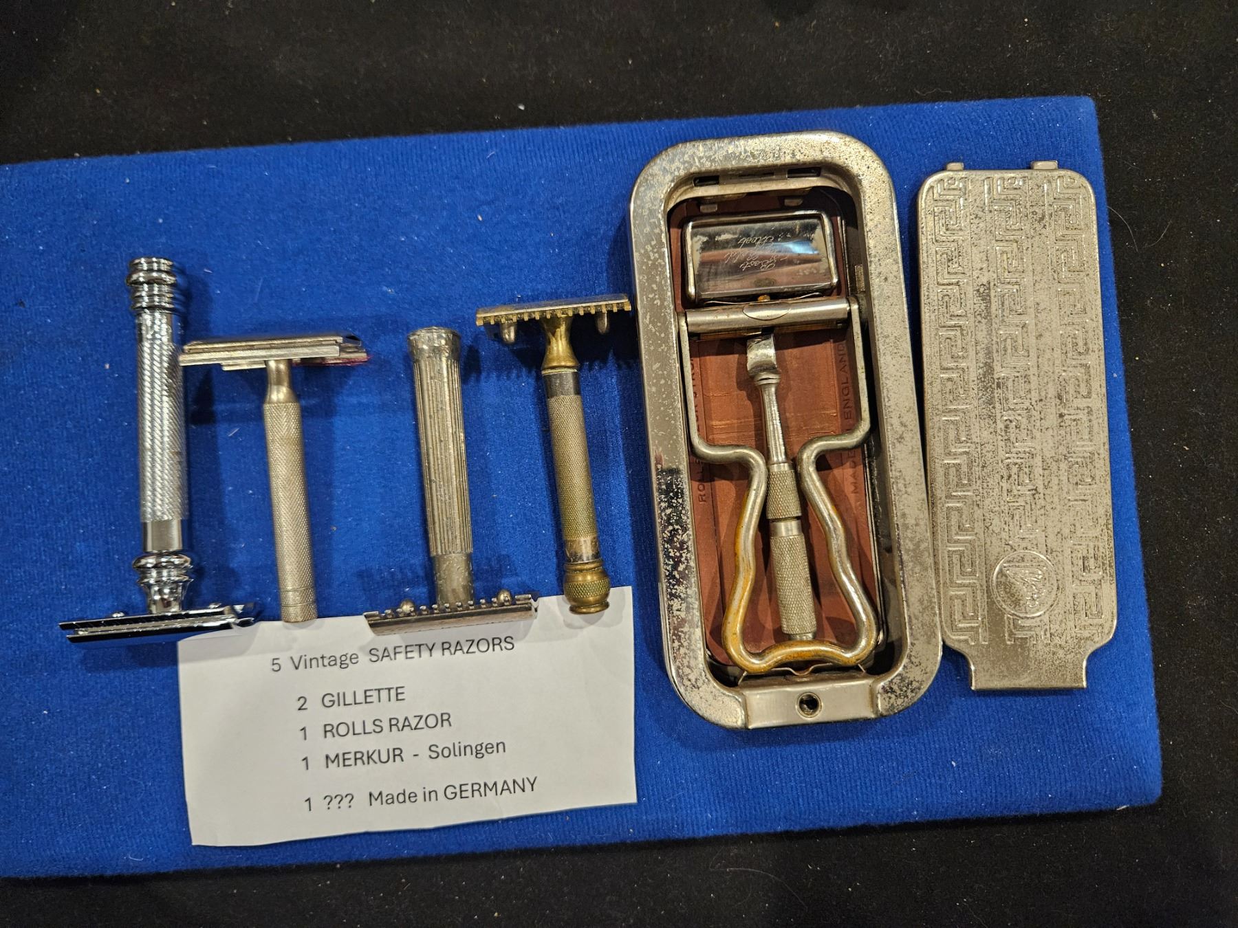 5 vintage safety razors