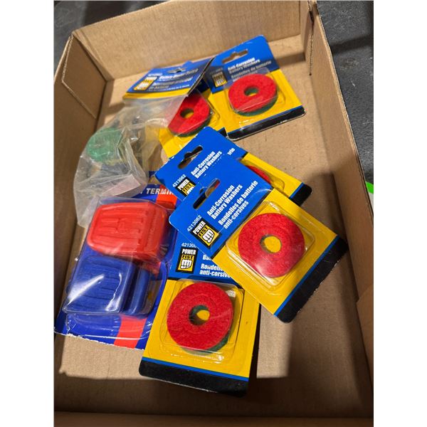 Anti-Crosson battery washers and battery master switch