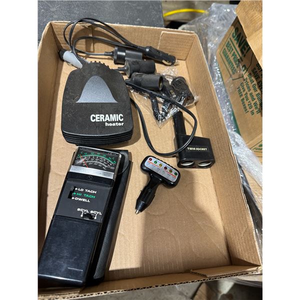 Ceramic heater, meter, and twin socket