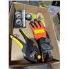Image 1 : Work gloves, PVC tape and other items