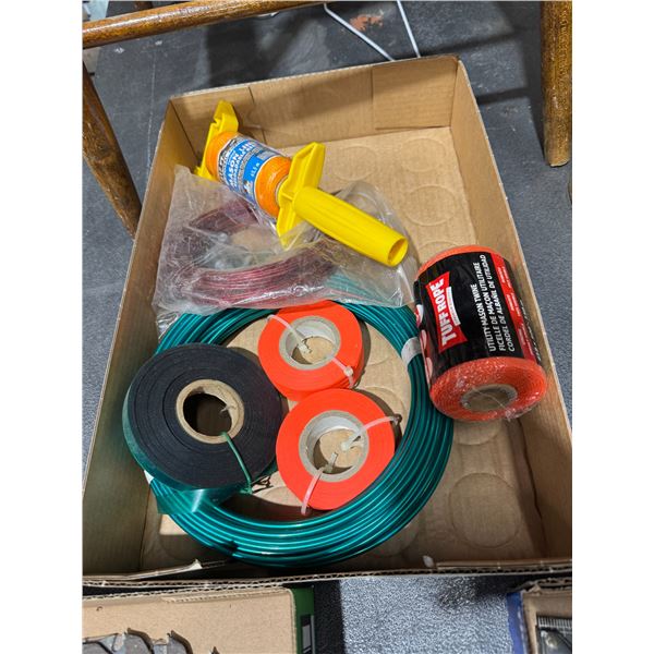 Mason twine, and other items