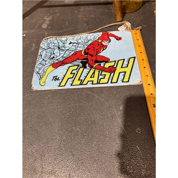 The flash tin sign