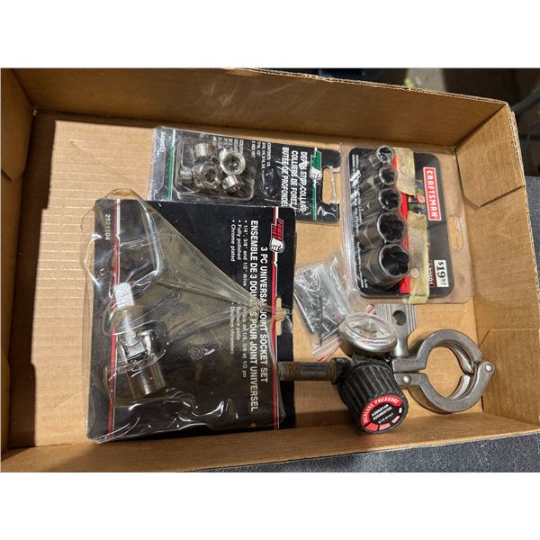 Joint socket items, depth stop collar damaged Bolt nut remover set