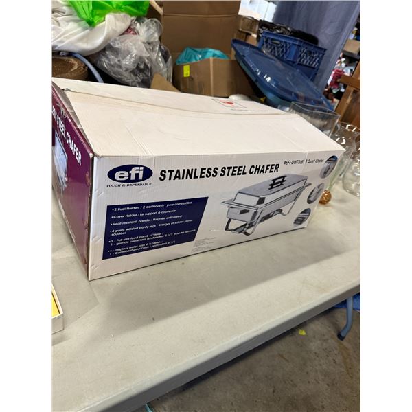 Stainless steel, shaving dish