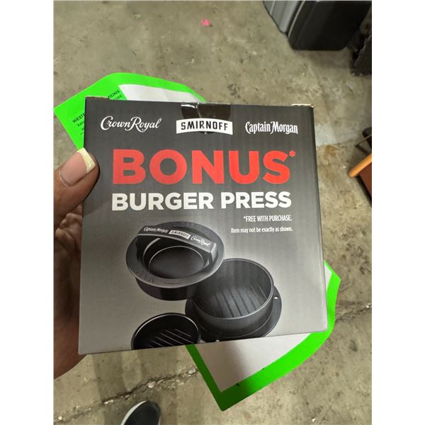Burger press