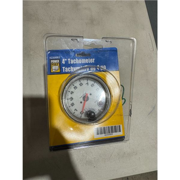 4" tacho meter
