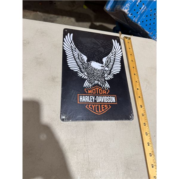 Harley Davidson tin sign