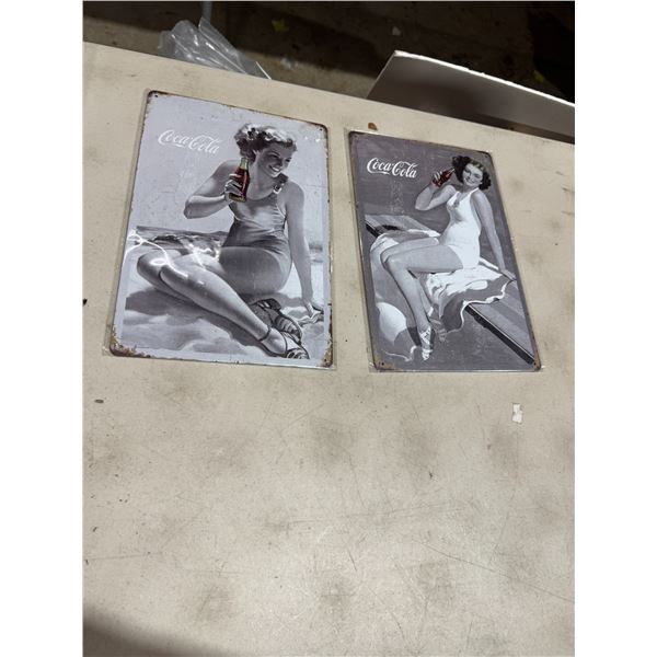 Coca-Cola tin signs  2