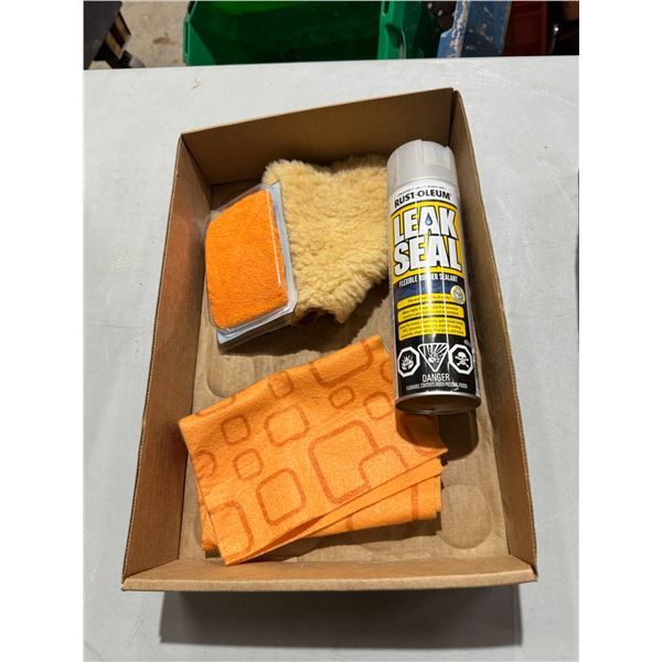 Leak seal cleaning cloths