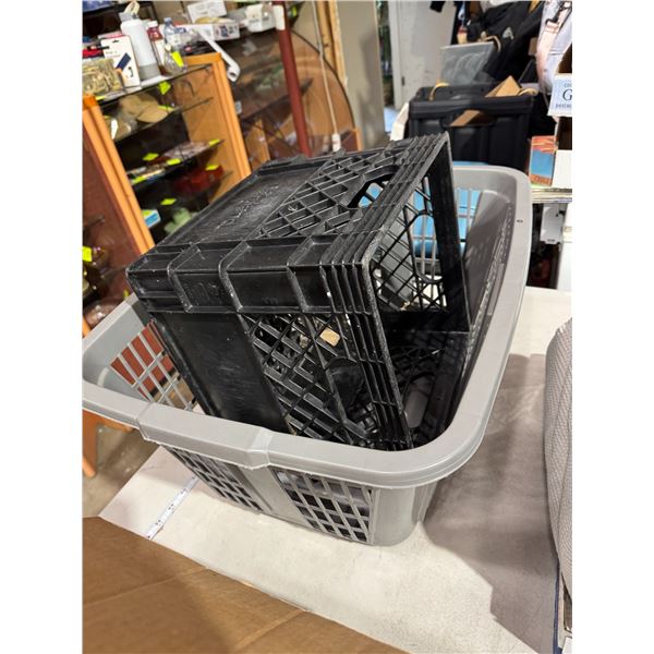Laundry basket and crate