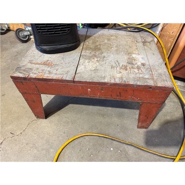 Metal and wood stand