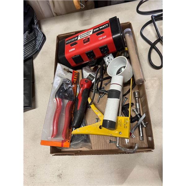 Assorted tools and inverter