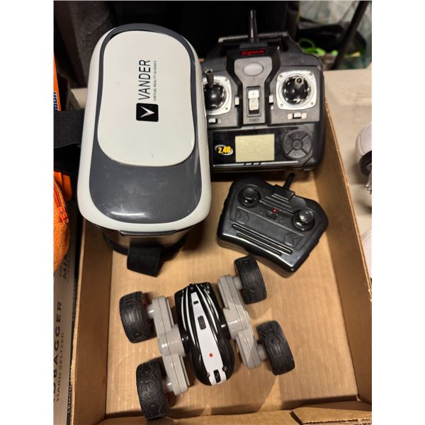 Virtual reality, glasses and remotes, etc.