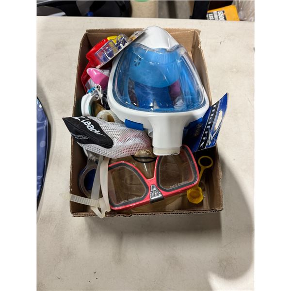 Masks and beach related items