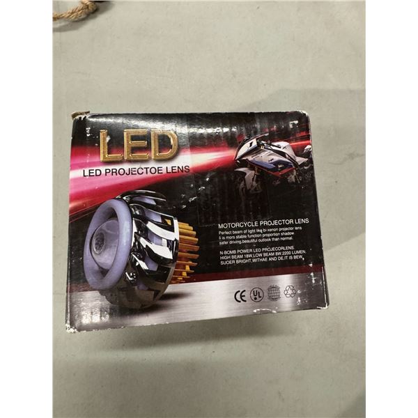 LED motorcycle projector lens