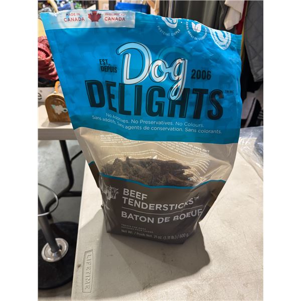 Partial bag of dog treats