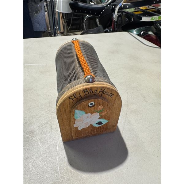 Folk art my bug house flower