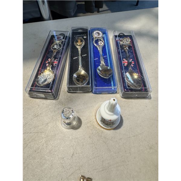 Collectible spoons and thimbles