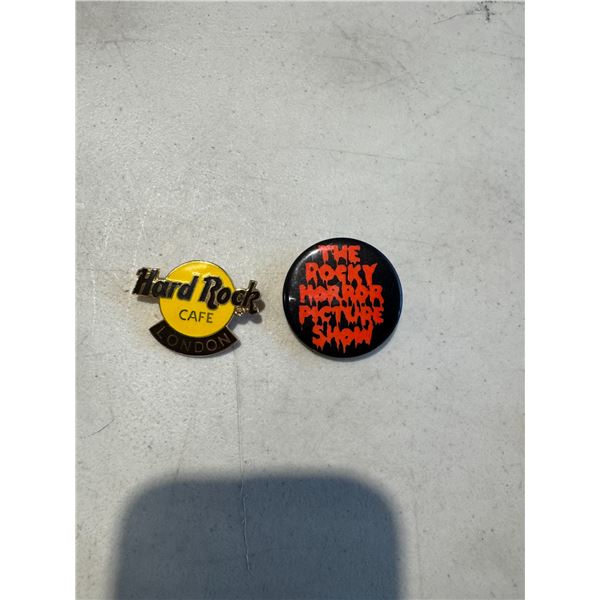 Rocky horror/hard rock pins