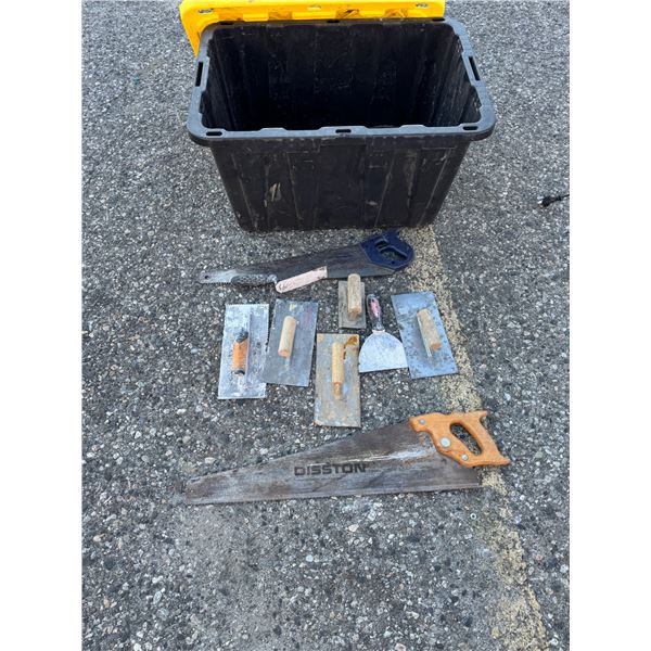 Finishing tools with Bin and lid