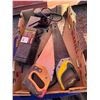 Image 1 : Saws,  saw guide and Sander