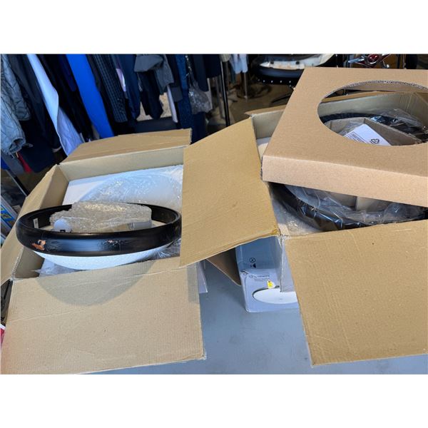 Three light fixtures