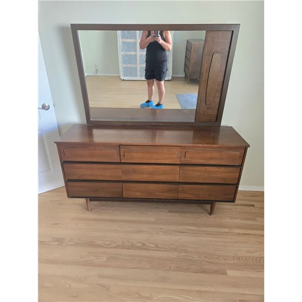 Dresser and mirror