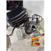 Image 1 : Polaroid automatic 350 land camera and Kodak brownie camera and other items
