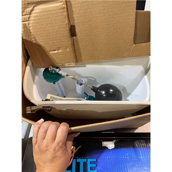 Toilet bowl and tank