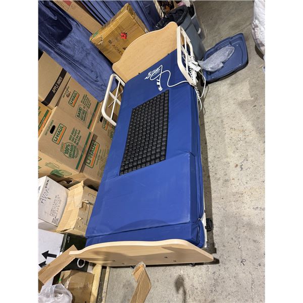 Medical bed with mattress