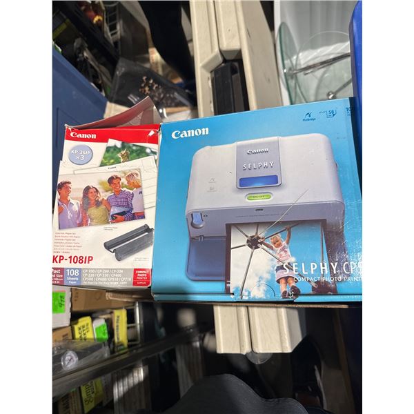 Canon SELPHYCP 510 compact photo printer and Canon KP – 1081P postcard size photo paper