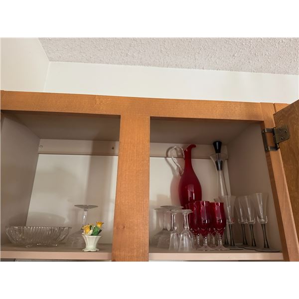 Decanters and stemware