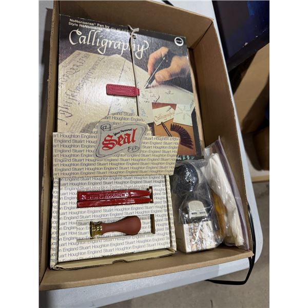 Calligraphy set and seal set and ink