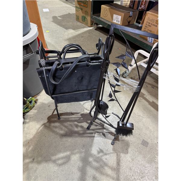 Companion set and log holder