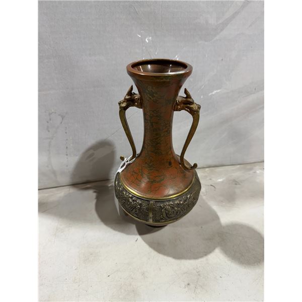 Antique Japanese bronze urn