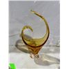 Image 2 : Vintage, Lorraine, Amber, Glass hook and Curl  basket