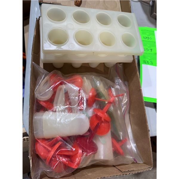 Popsicle maker, tupperware and other