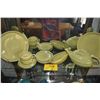 Image 1 : COLLECTION OF STEUBENVILLE PLATES, CUPS, SALAD PLATES, BAUER ALADDIN TEAPOT & GRAVY BOAT (12 PCS)