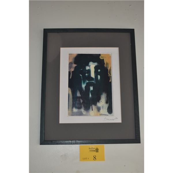 FRAMED PINT, "THE GREEN PROPHET" 1995; SIGNED BERMAN (MICHAEL) (17" X 21")