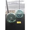Image 1 : 11" GLASS FISHING FLOATS (2 PCS) (DOES NOT INCLUDE HOLDERS)
