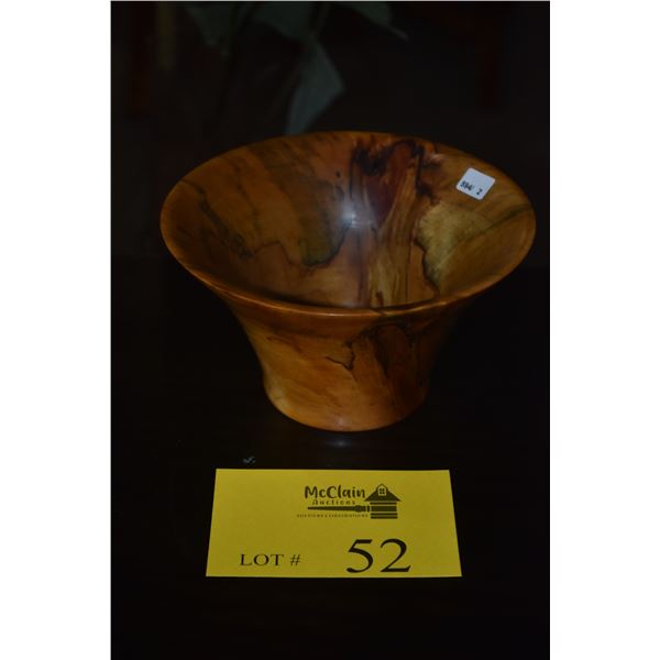 6 3/4" COOK PINE BOWL; SIGNED
