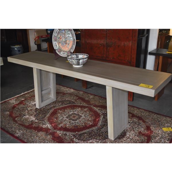MCGUIRE CONSOLE TABLE (84" X 21" X 29")