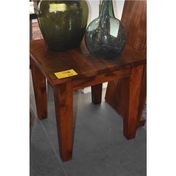 WOOD SIDE TABLE (24" X 24" X 24")
