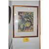 Image 1 : KOA FRAMED LITHOGRAPH, "ULU"; BY NANI (17 1/2" X 21 1/2")